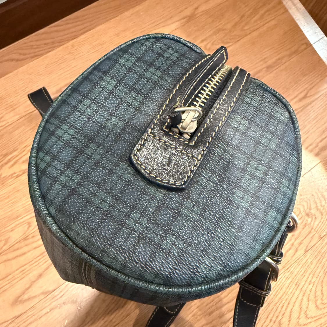 폴로 랄프로렌 타탄 체크 패턴 가죽 보스턴 토트백 상품이미지7