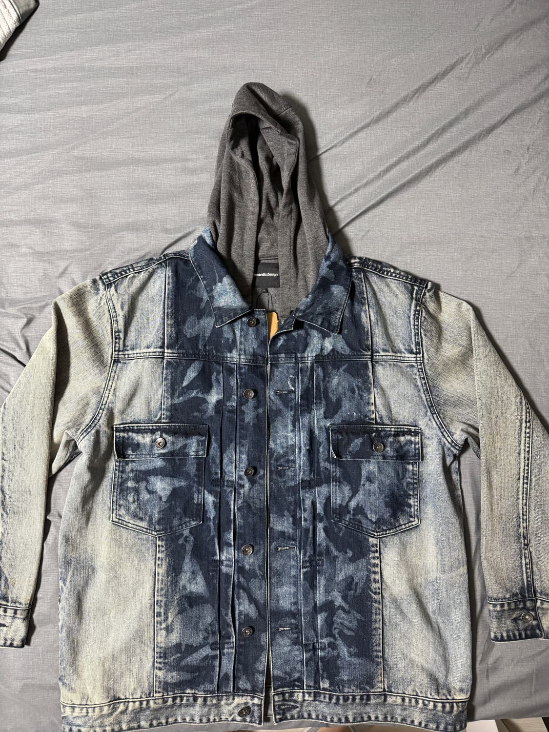 semantic design 데님 후드 자켓 L-XL 상품이미지1
