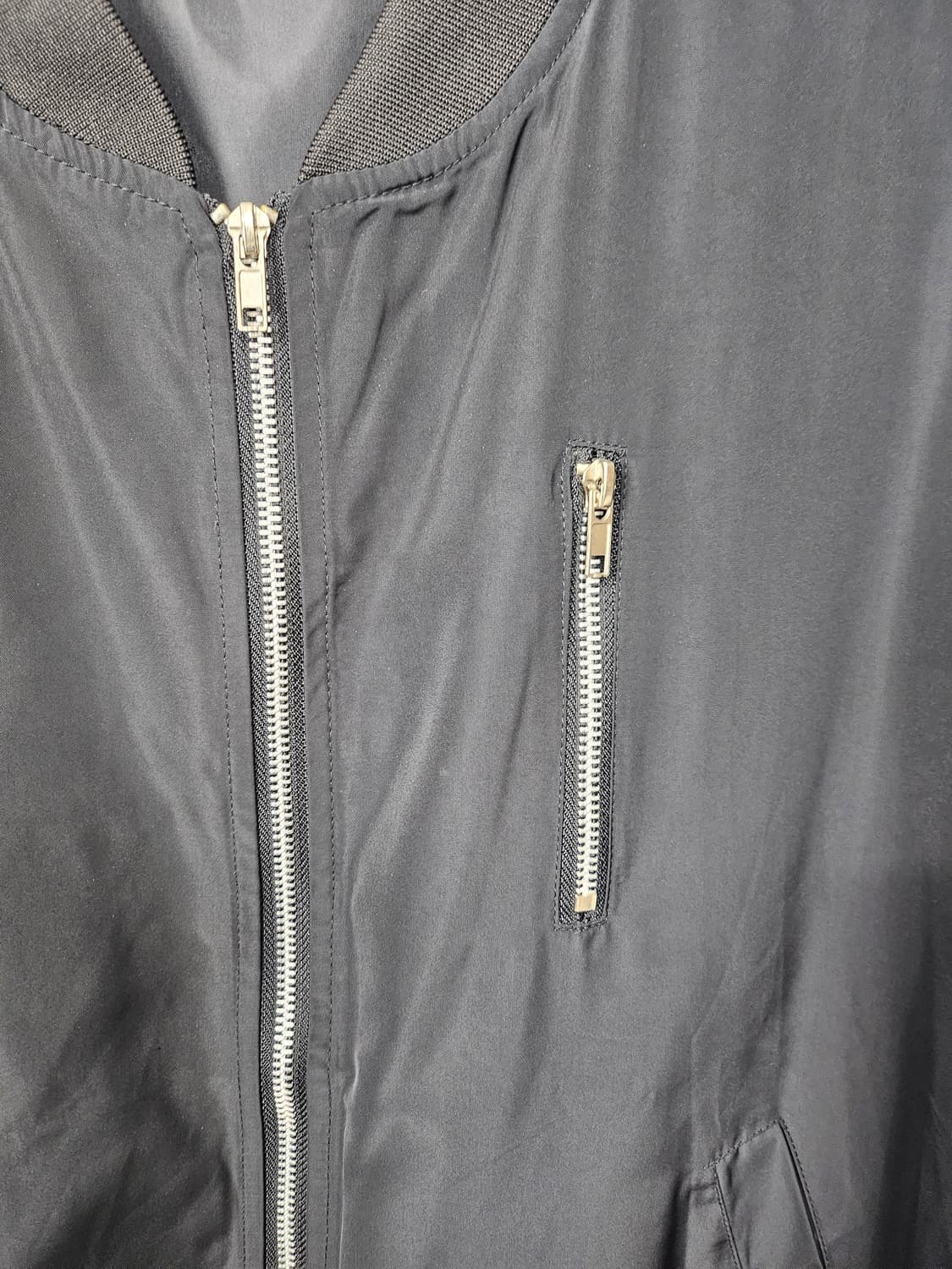 블랙 남성 봄버 자켓 105 XL 상품이미지4