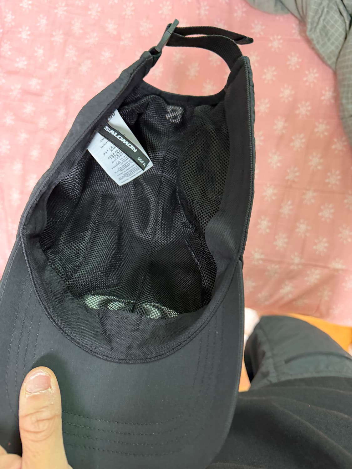 살로몬 링크 캠프 캡 블랙 새상품급 판매 상품이미지4