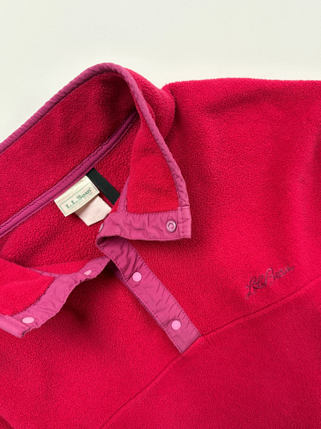 [ONLY] 90s Vintage L.L.Bean Snap-T 핫핑크 상품이미지2