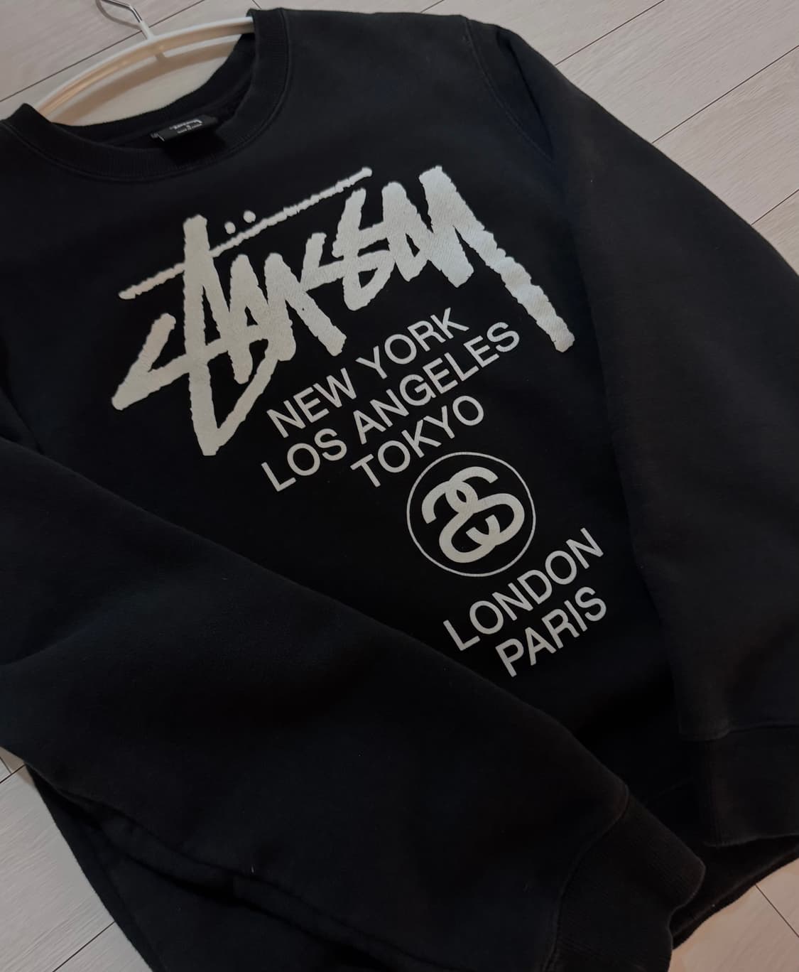 Stussy World Tour Crew Black 상품이미지1