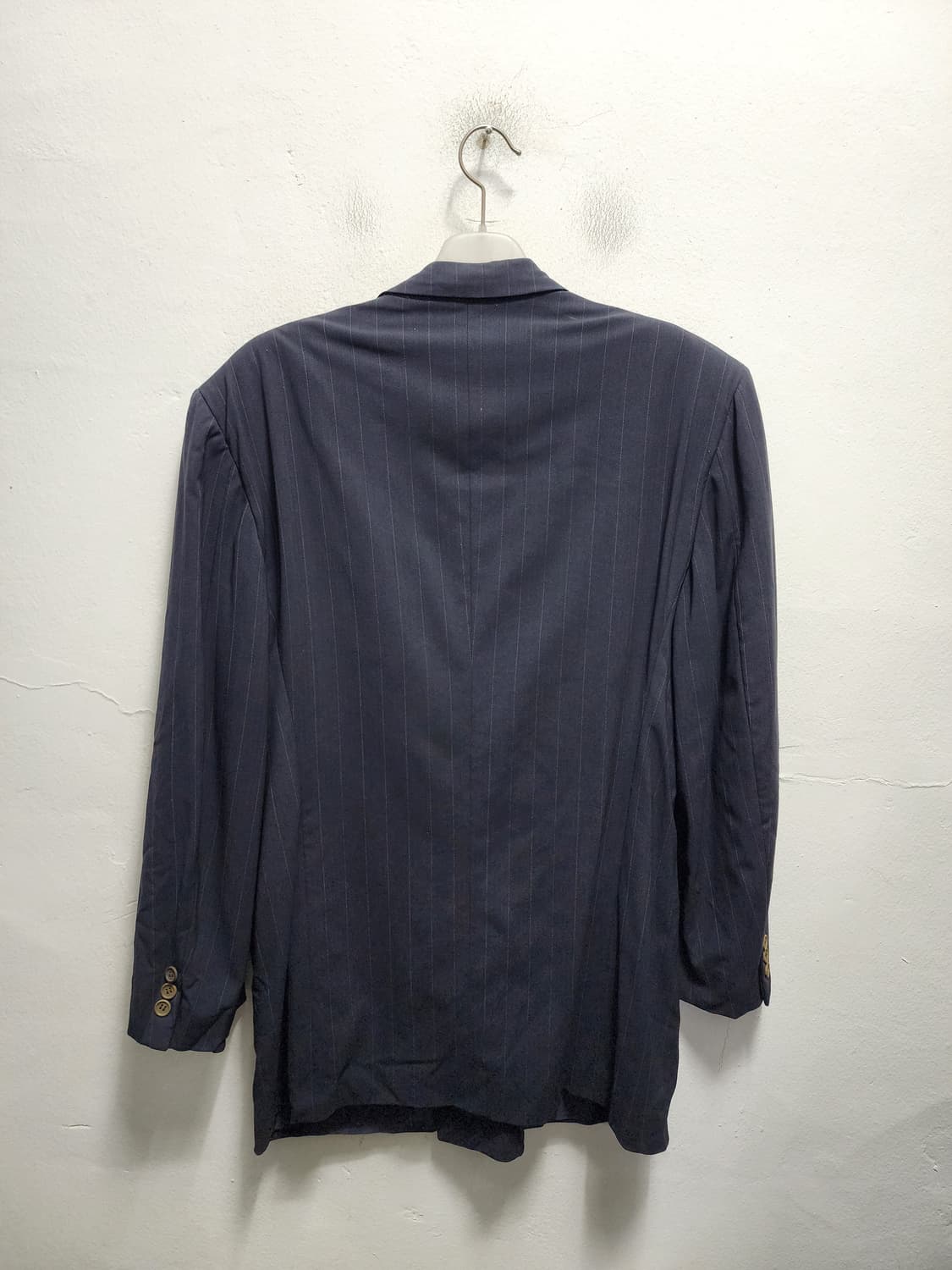 조르지오 아르마니 네이비 스트라이프 더블브레스티드 블레이저 상품이미지2