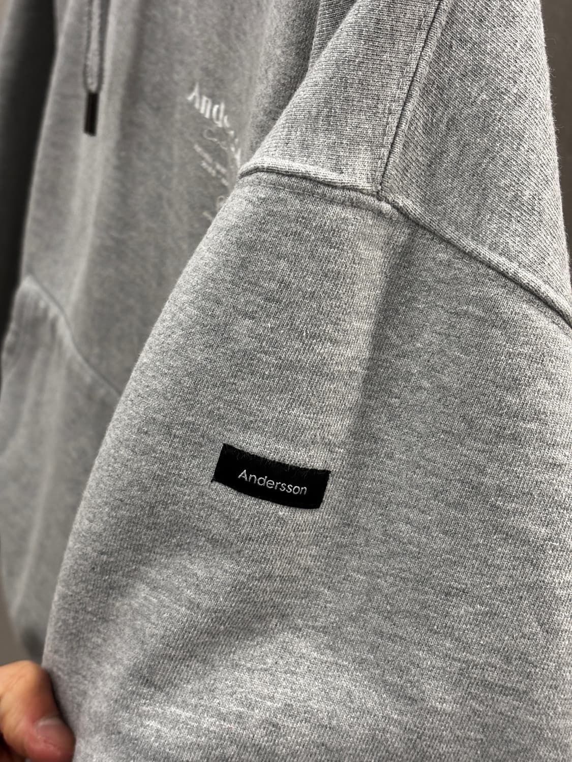 앤더슨벨 Andersson 회색 후드티 L 상품이미지7