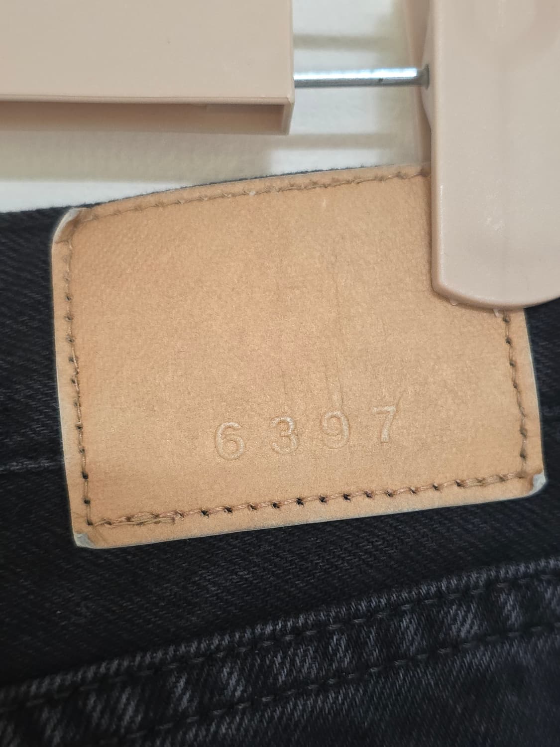 6397 블랙 와이드 데님 팬츠 24 (허리 24–25인치) 상품이미지3