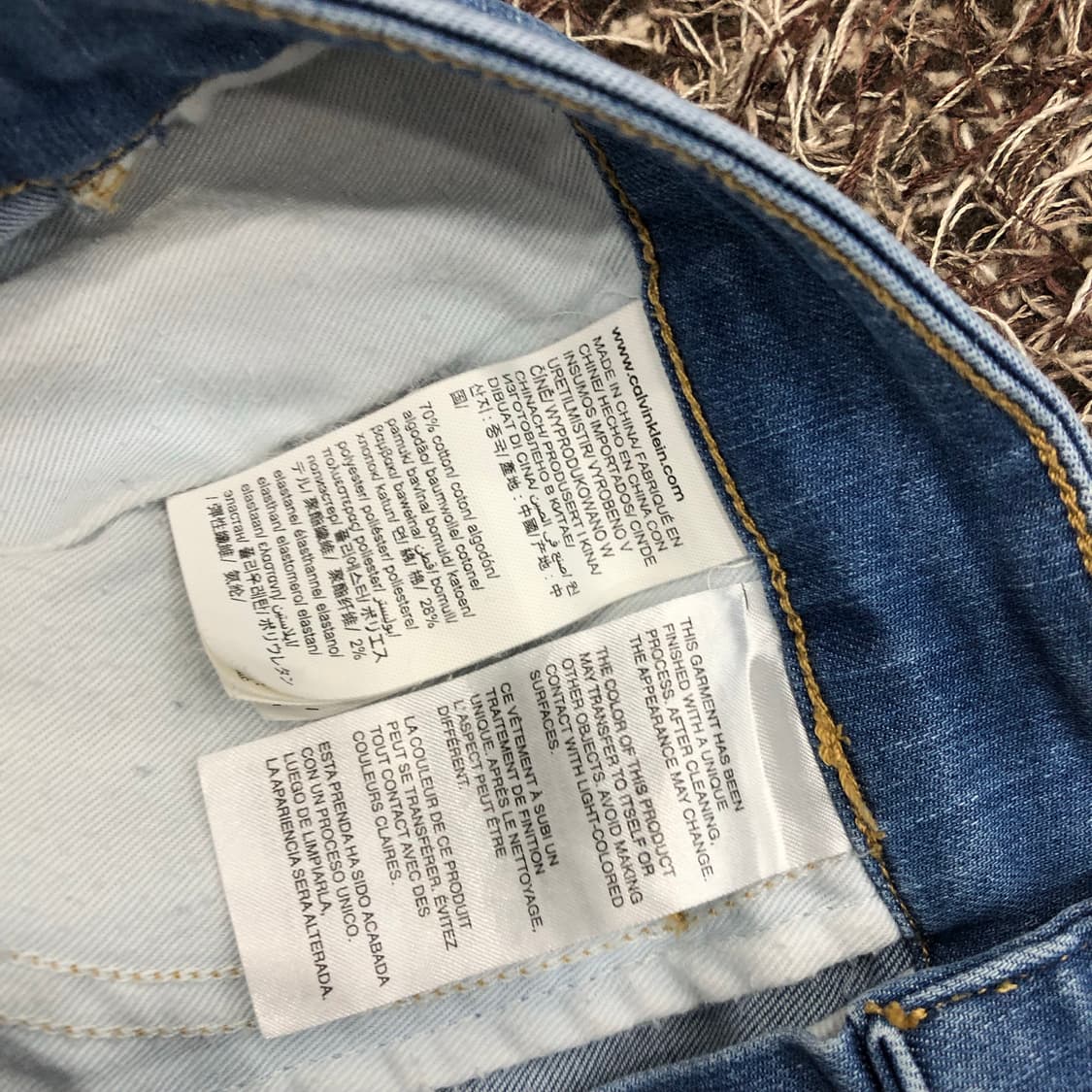 캘빈클라인 워싱 데님 팬츠 상품이미지7