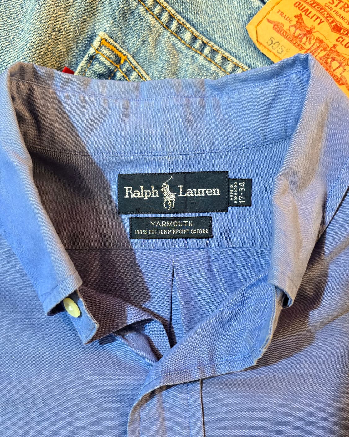 폴로 Classic Fit 셔츠 블루 (Polo) 상품이미지3