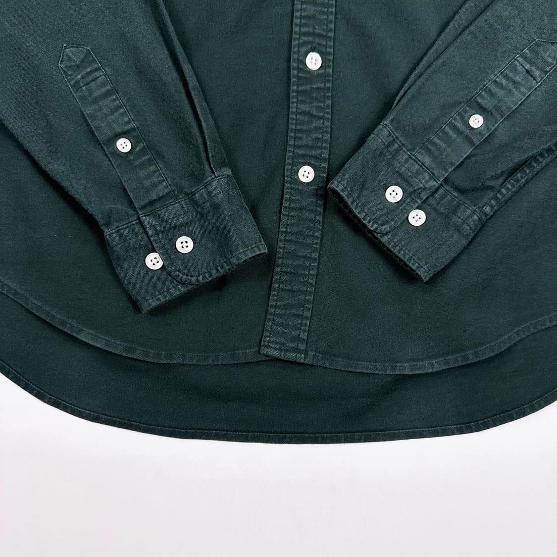 라코스테 크록 레귤러 핏 카키 셔츠 (L) 상품이미지4