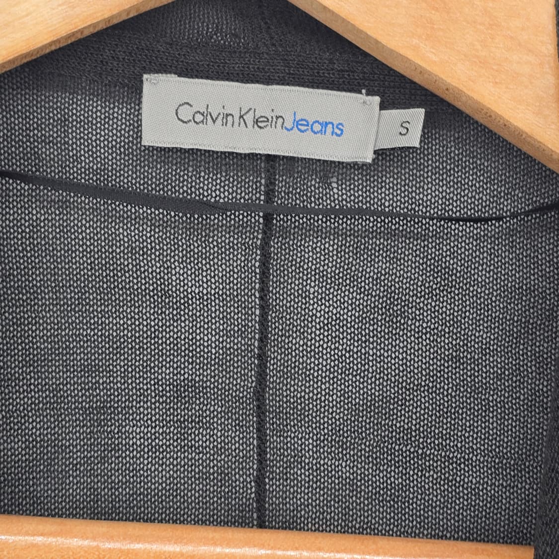 캘빈클라인 y2k 레이어드 블랙 롱 가디건 상품이미지2