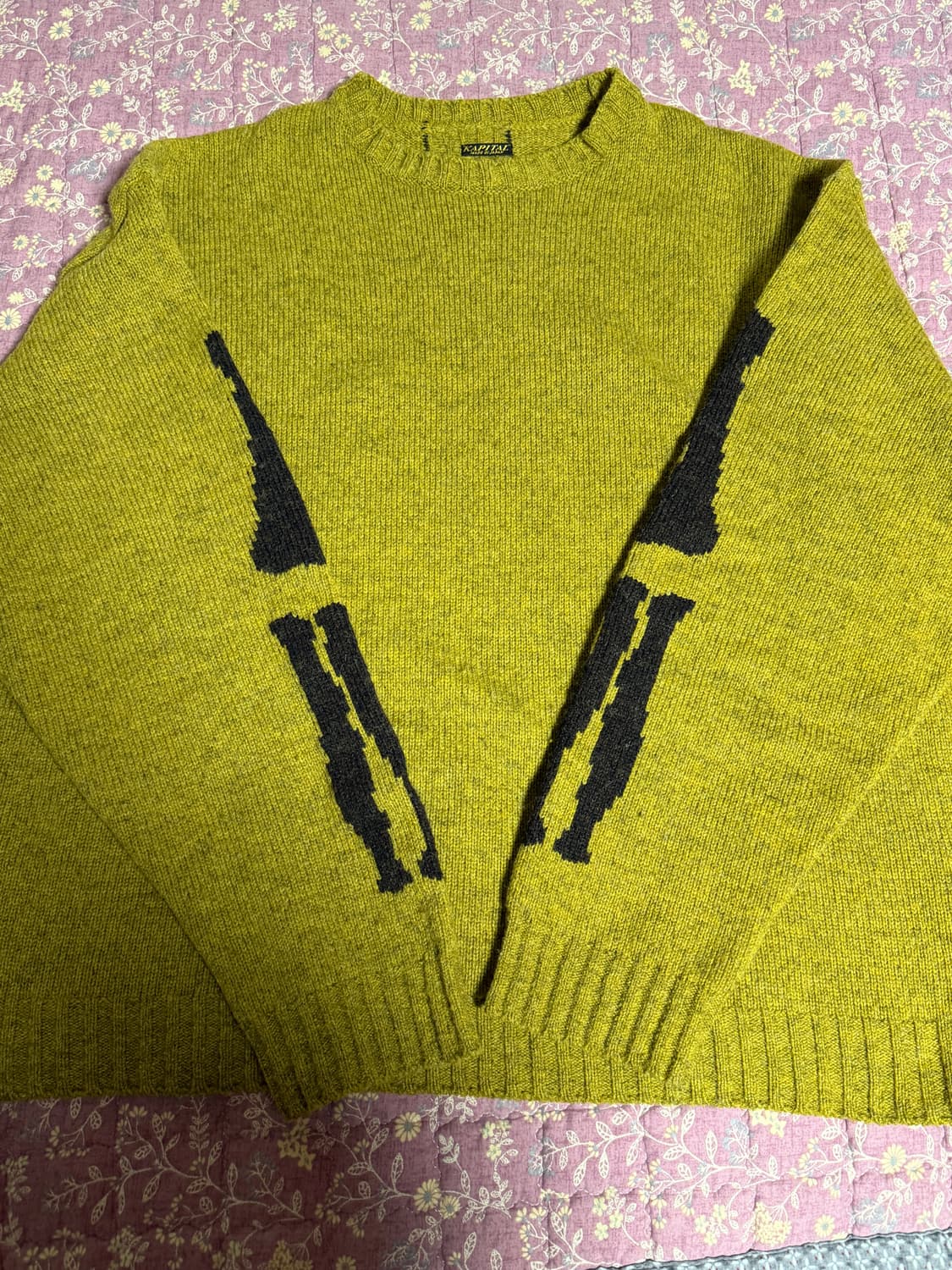 5G 울 크루넥 머스타드 상품이미지3