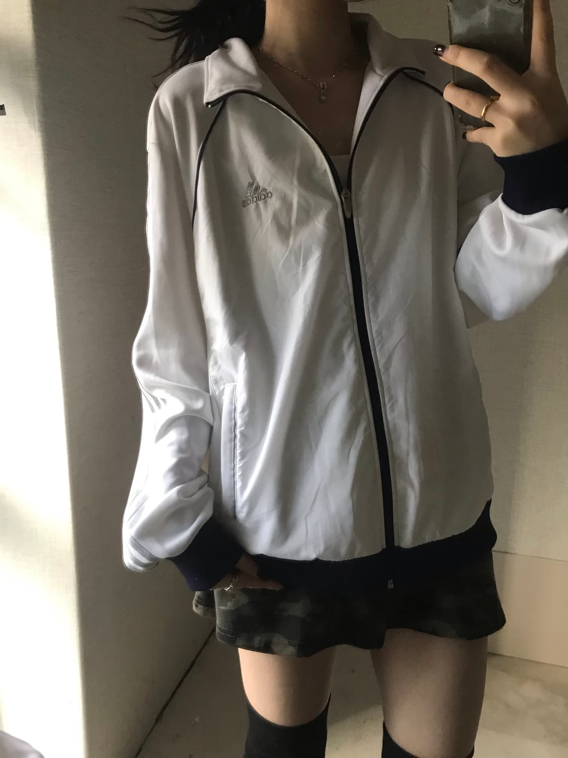 아디다스 화이트 실버 져지 상품이미지2