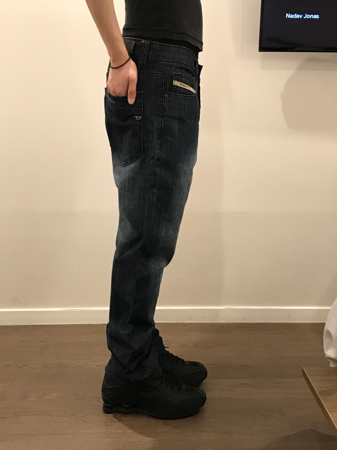 디젤 빈티지 로고 워싱 데님 32 팬츠 상품이미지3