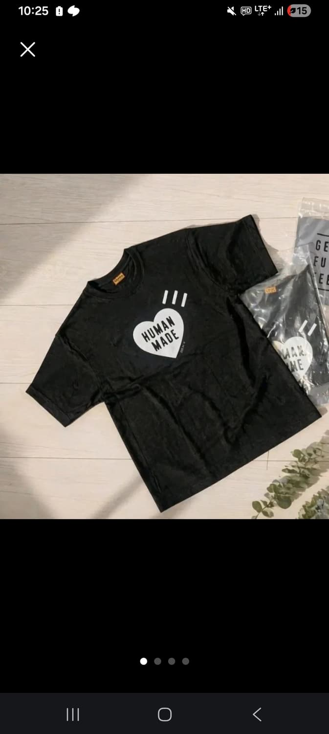 휴먼메이드 하트 로고 반팔티 블랙 XL 상품이미지1