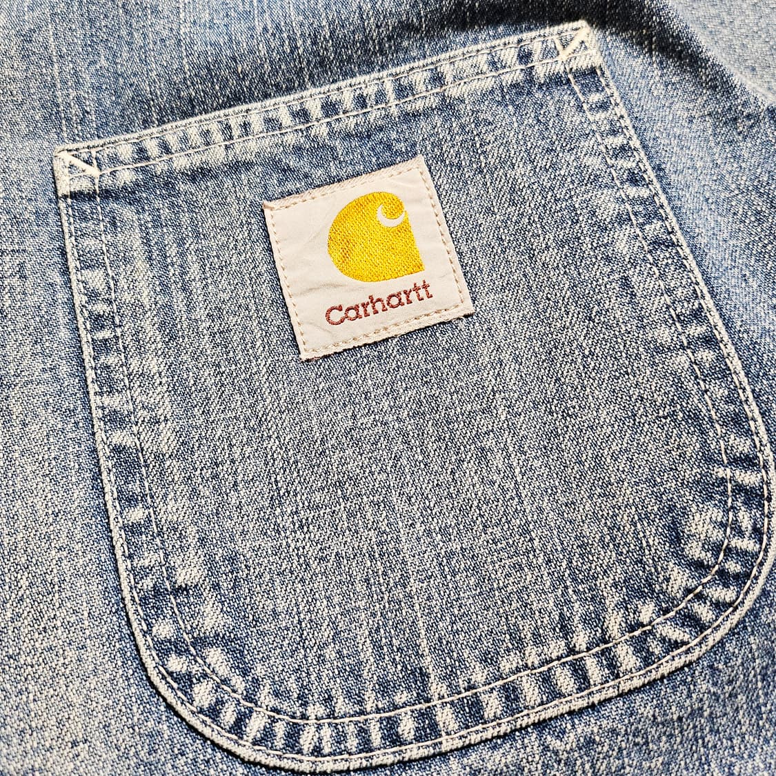 [M][칼하트Carhartt] 90's 미시간 초어 워시드 데님 자켓 상품이미지4