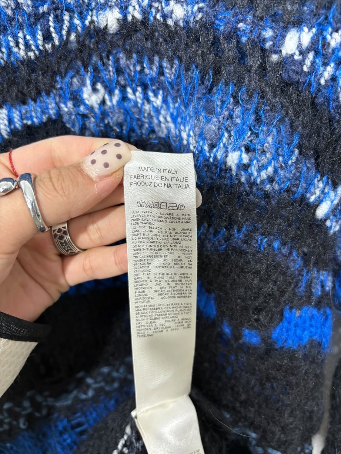 DIESEL wave knit blue  상품이미지8