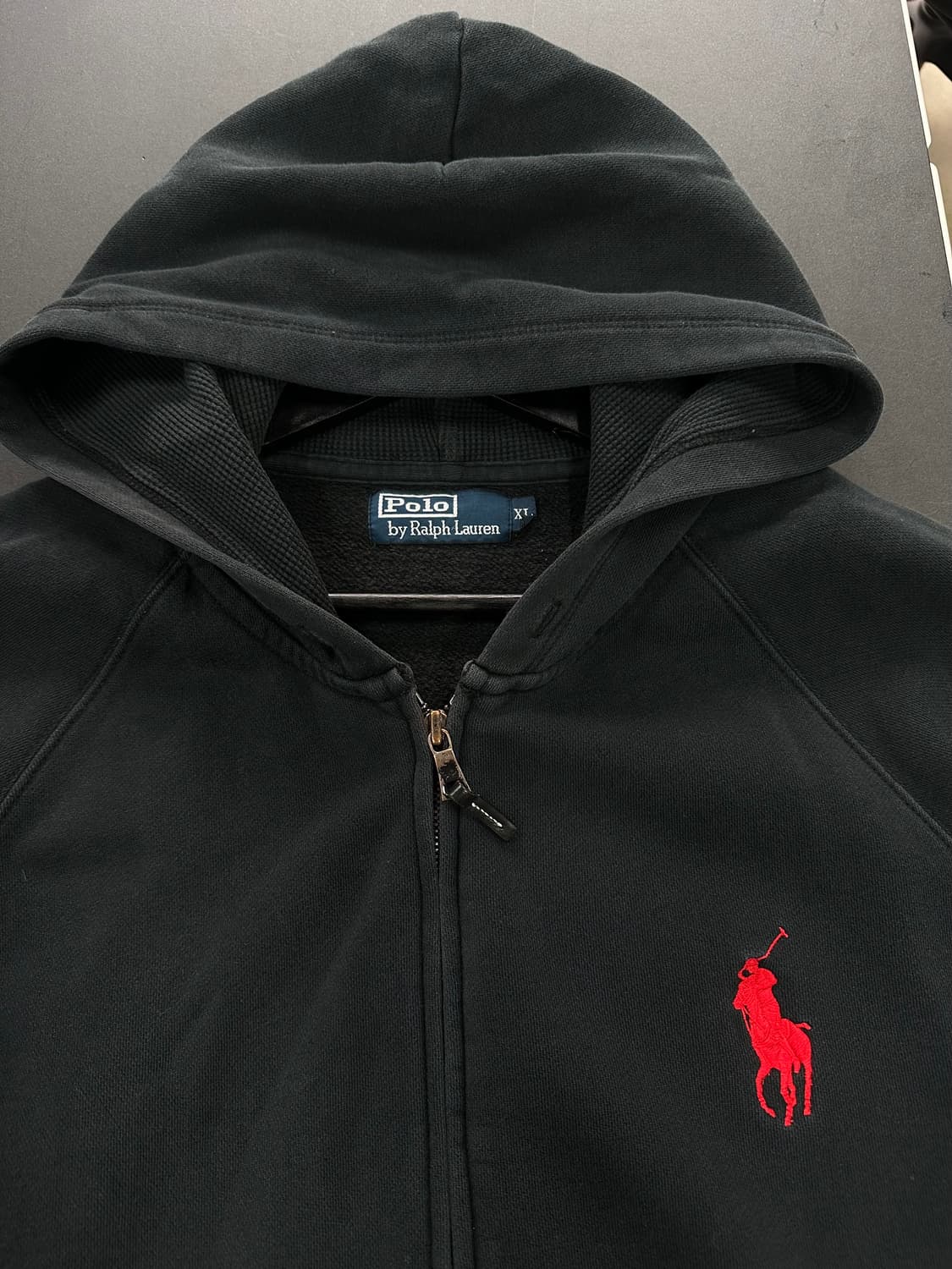 폴로랄프로렌 빅포니 후드집업 블랙 상품이미지5