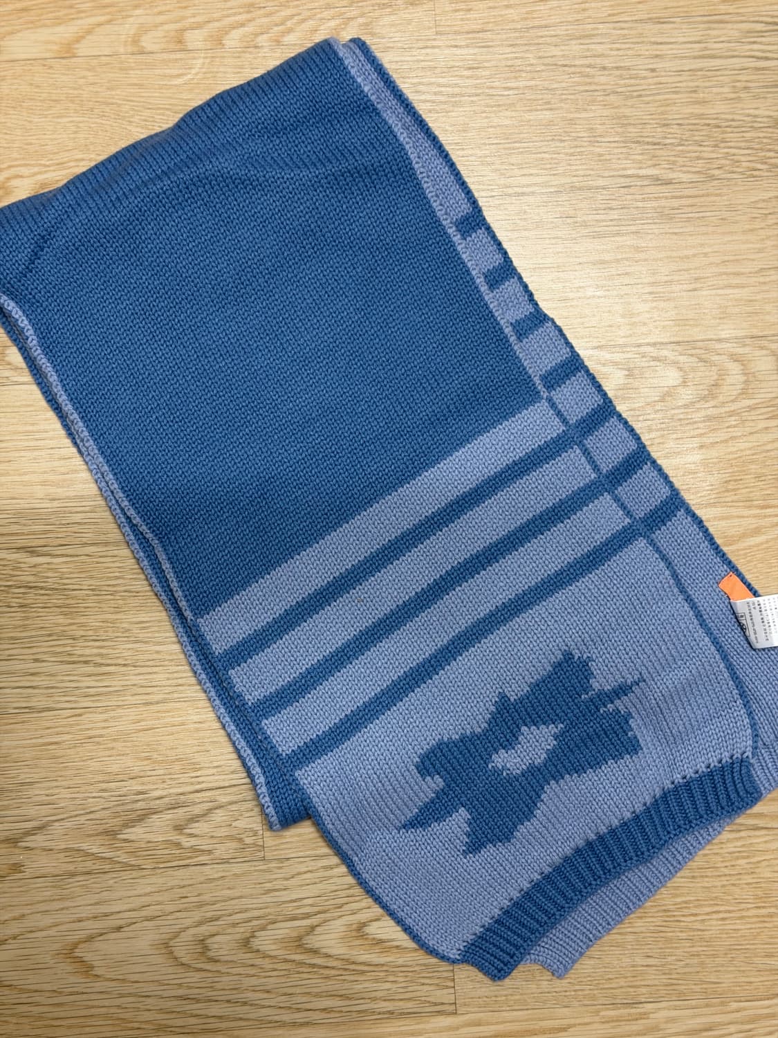 시눈 플라워 자카드 머플러 (blue) 상품이미지3