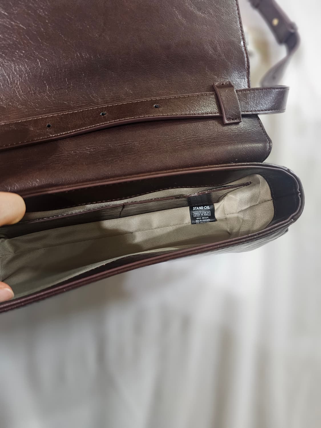 스탠드오일 버터백 숄더백 플랩백 마론 브라운 가방 스탠드 오일 상품이미지10