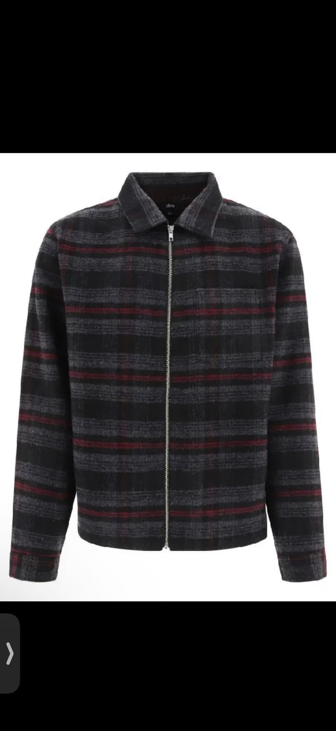 스투시 체크패턴 셔츠집업 자켓XXL 상품이미지1
