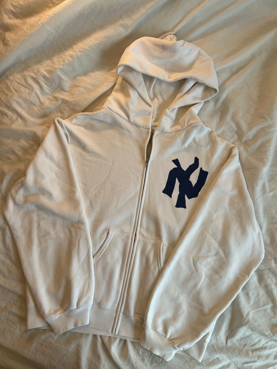 아킴보 클럽 뉴욕 후드집업 화이트 L 상품이미지1