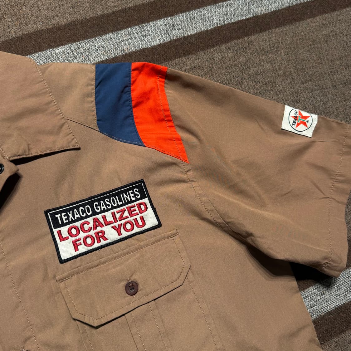 USA TEXACO 텍사스 웨스턴 반팔 셔츠 L 상품이미지2