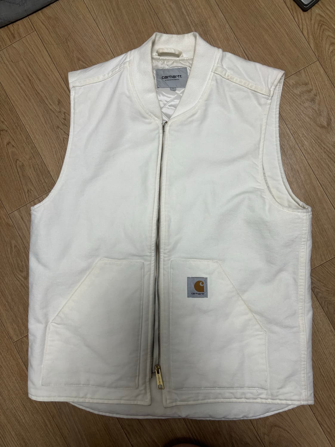 칼하트 WIP 언라인드 디어본 캔버스 베스트 왁스 - 스프링 상품이미지1