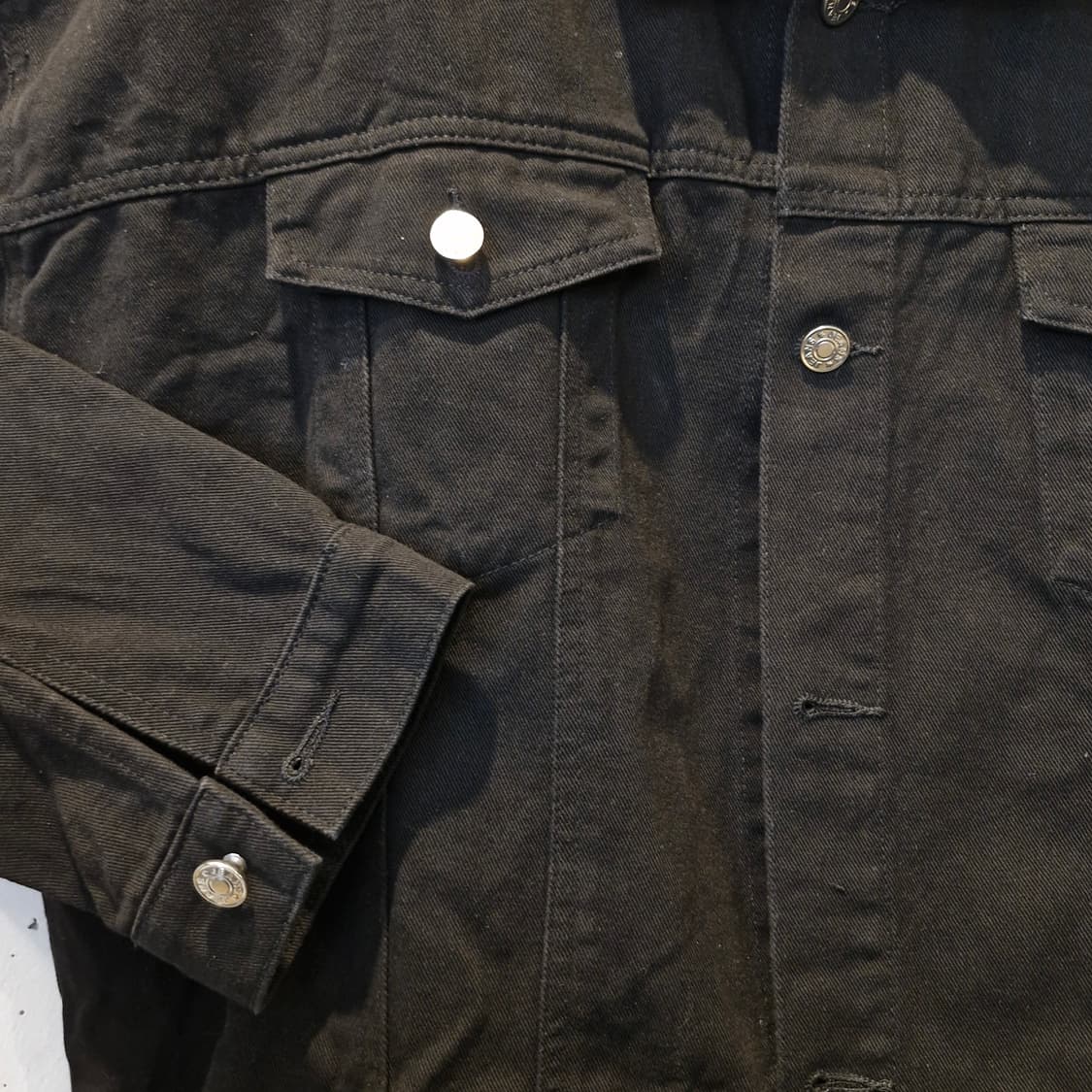 블랙 데님 자켓 새상품 2XL 상품이미지2