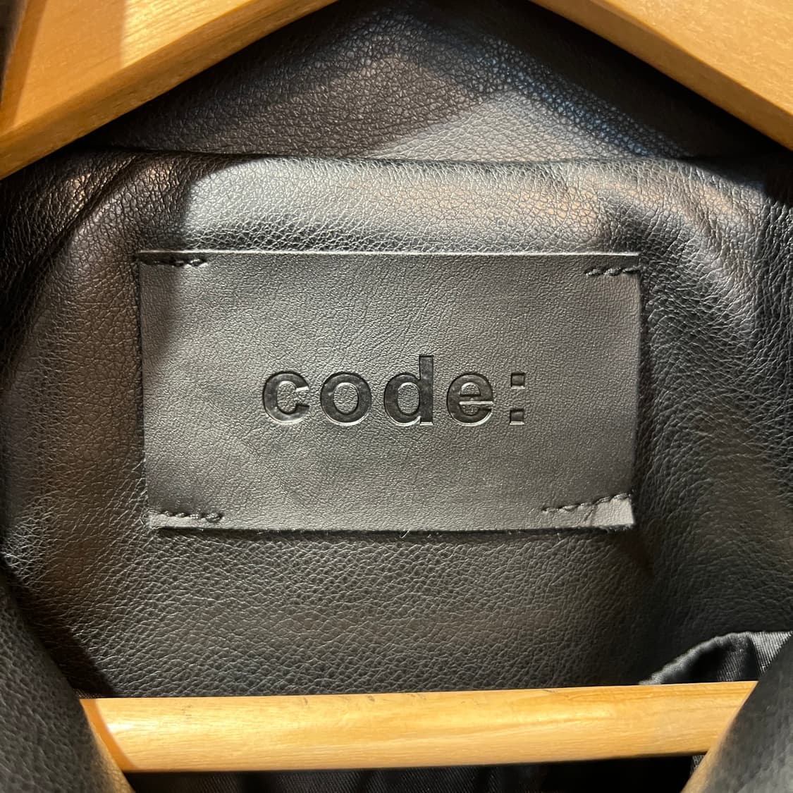 CODE: 블랙 레더 자켓 상품이미지3