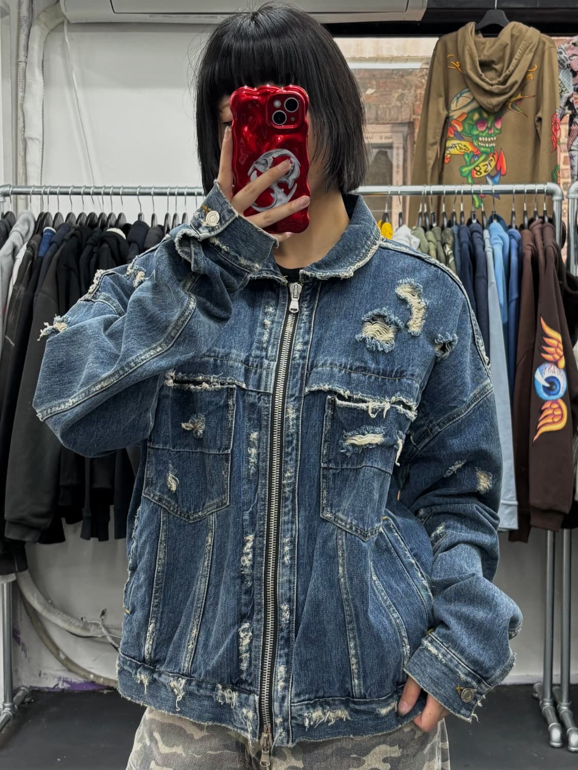 Dominans Stravan 데미지 데님 자켓 상품이미지4