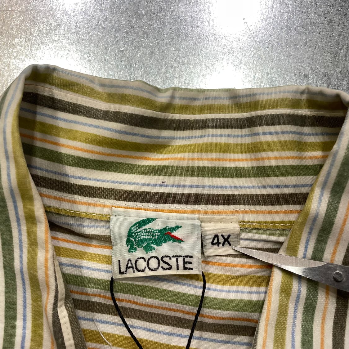 Lacoste 라코스테 스트라이프 반팔 셔츠 상품이미지10
