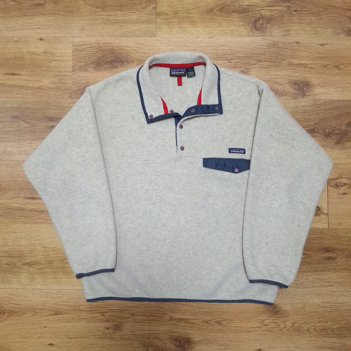 빈티지파타고니아 신칠라 스냅티 오트밀 L 상품이미지1