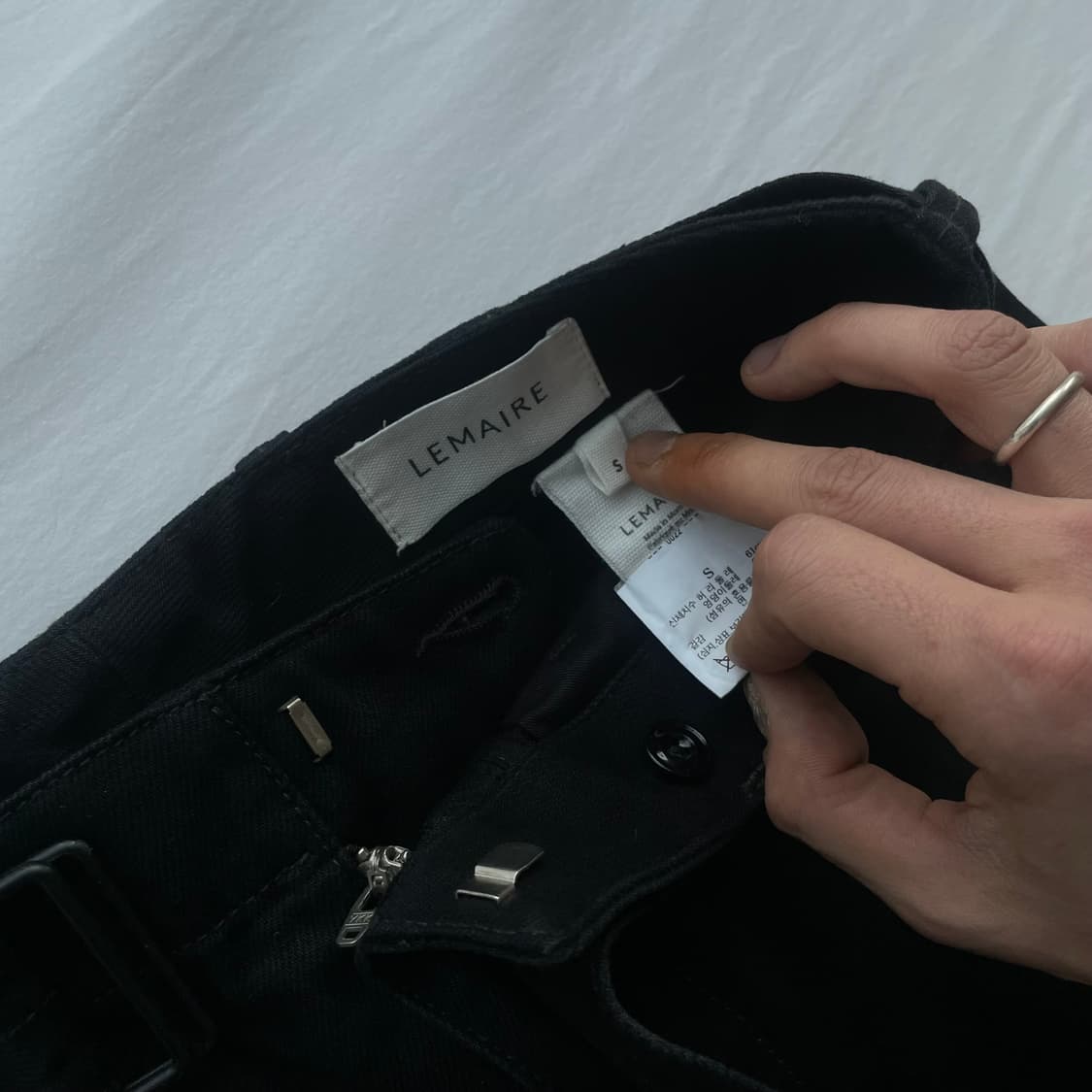 르메르 벨티드팬츠 블랙 S ( 48정도 ) 상품이미지2