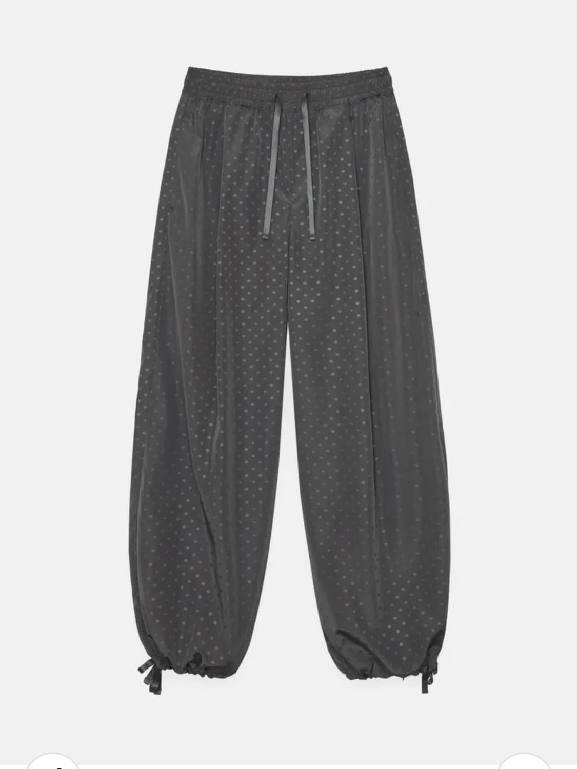 엔조블루스 도트 투웨이 밴딩 팬츠 차콜 상품이미지1