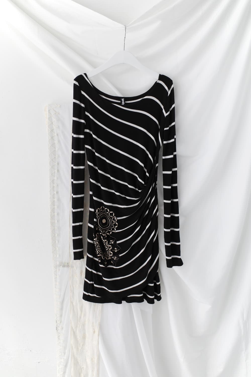 desigual) stripe draping one-piece 상품이미지1