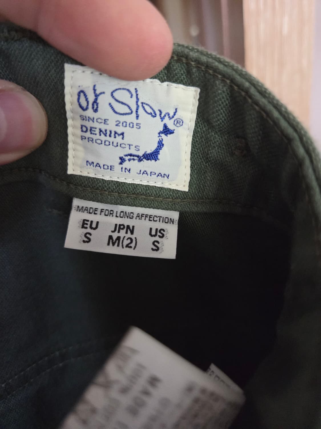 오어슬로우 퍼티그 2사이즈팝니다 상품이미지1