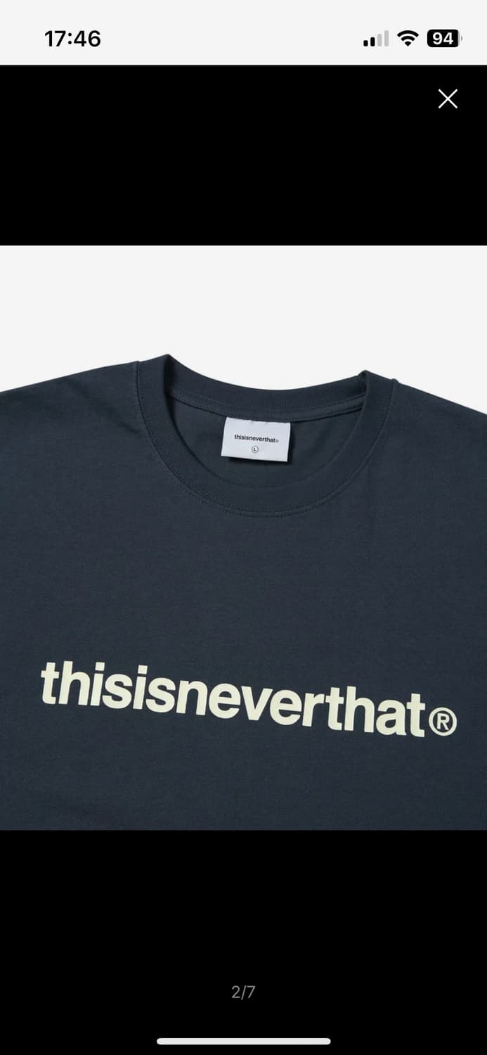 디스이즈네버댓 (SS22) T-Logo Tee Navy 상품이미지2