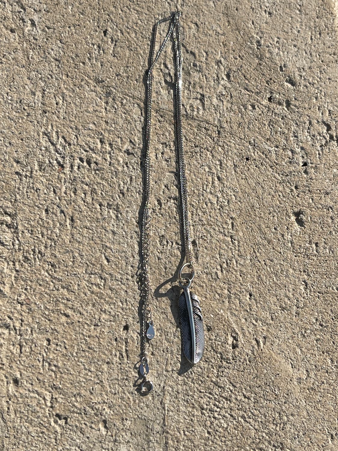 앤틱 실버 페더 목걸이 (실버925) 상품이미지3