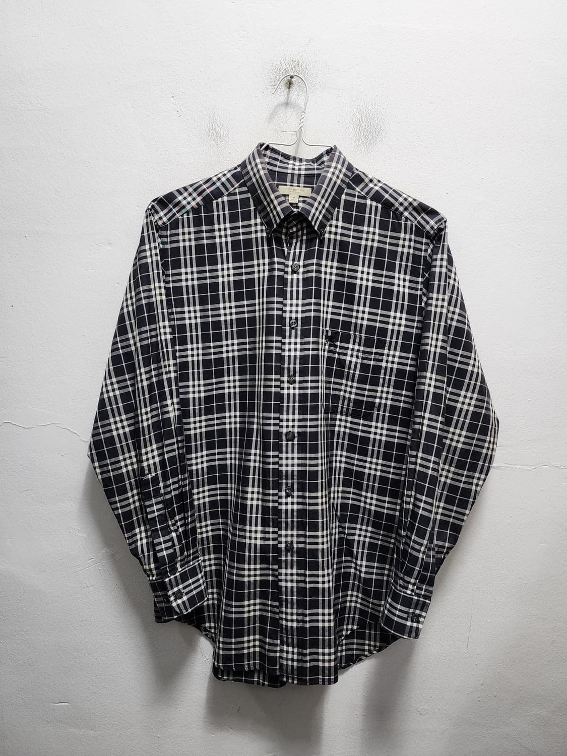 버버리 블랙 노바체크 옥스포드 셔츠 상품이미지1