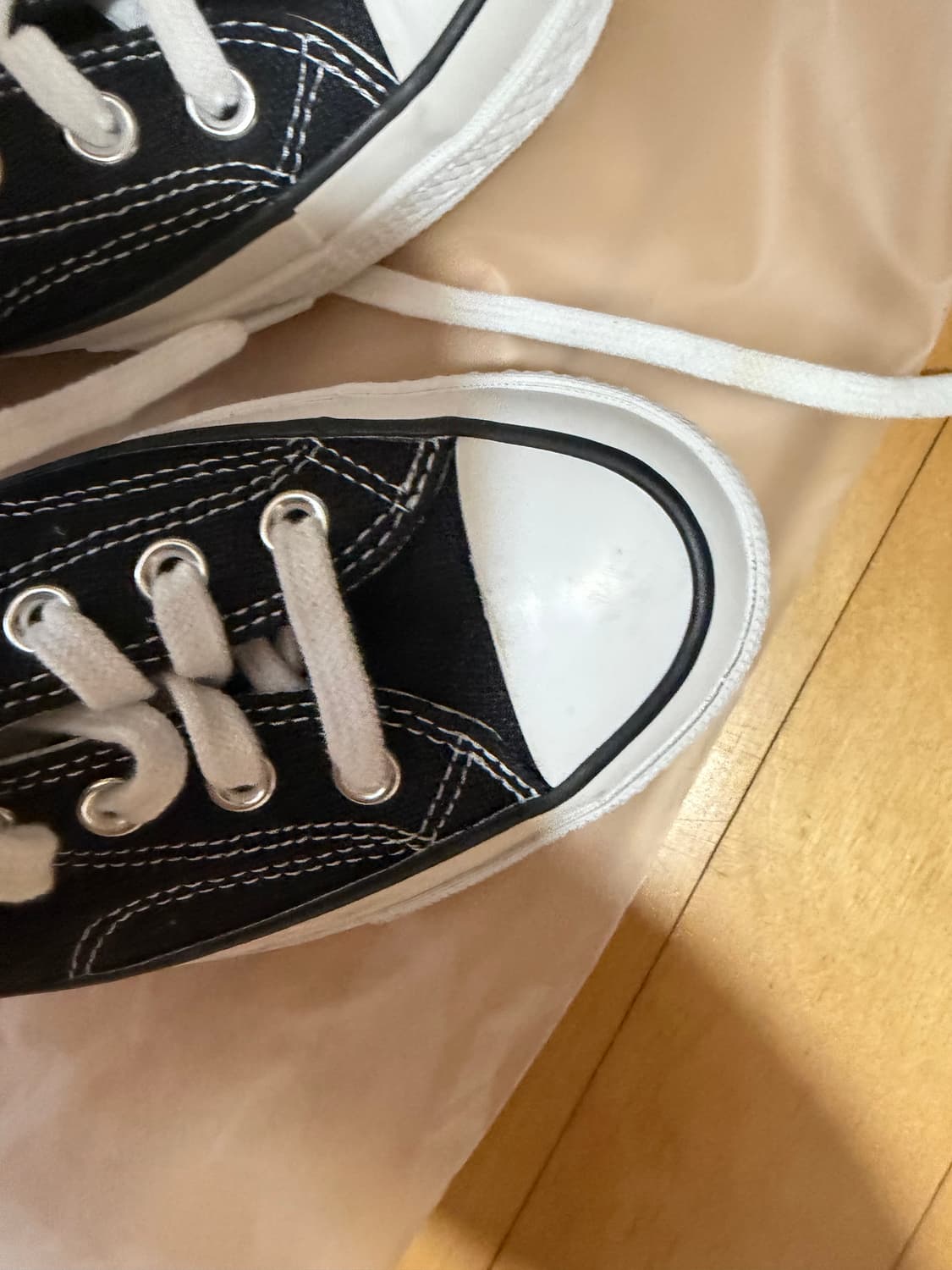 컨버스 스투시 척 하이 블랙 250 미사용 상품이미지2