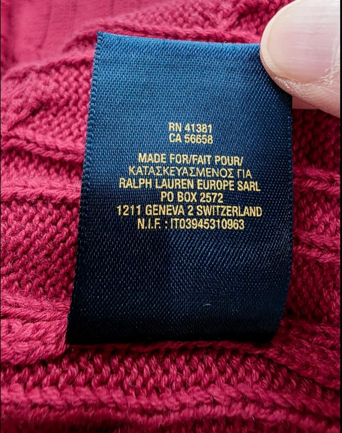 폴로 랄프로렌 키즈 케이블 니트 95 상품이미지5