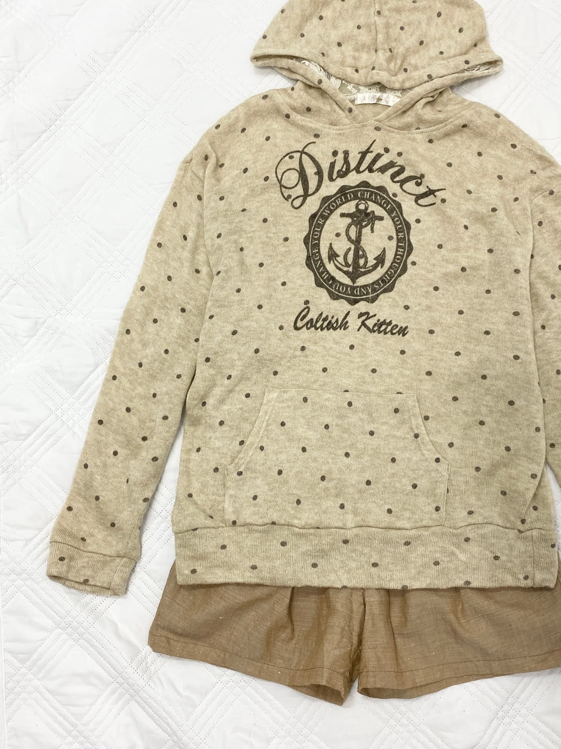 ꒰ঌ 도트 라떼갸루 폭닥 후디 세트 ໒꒱ 상품이미지2