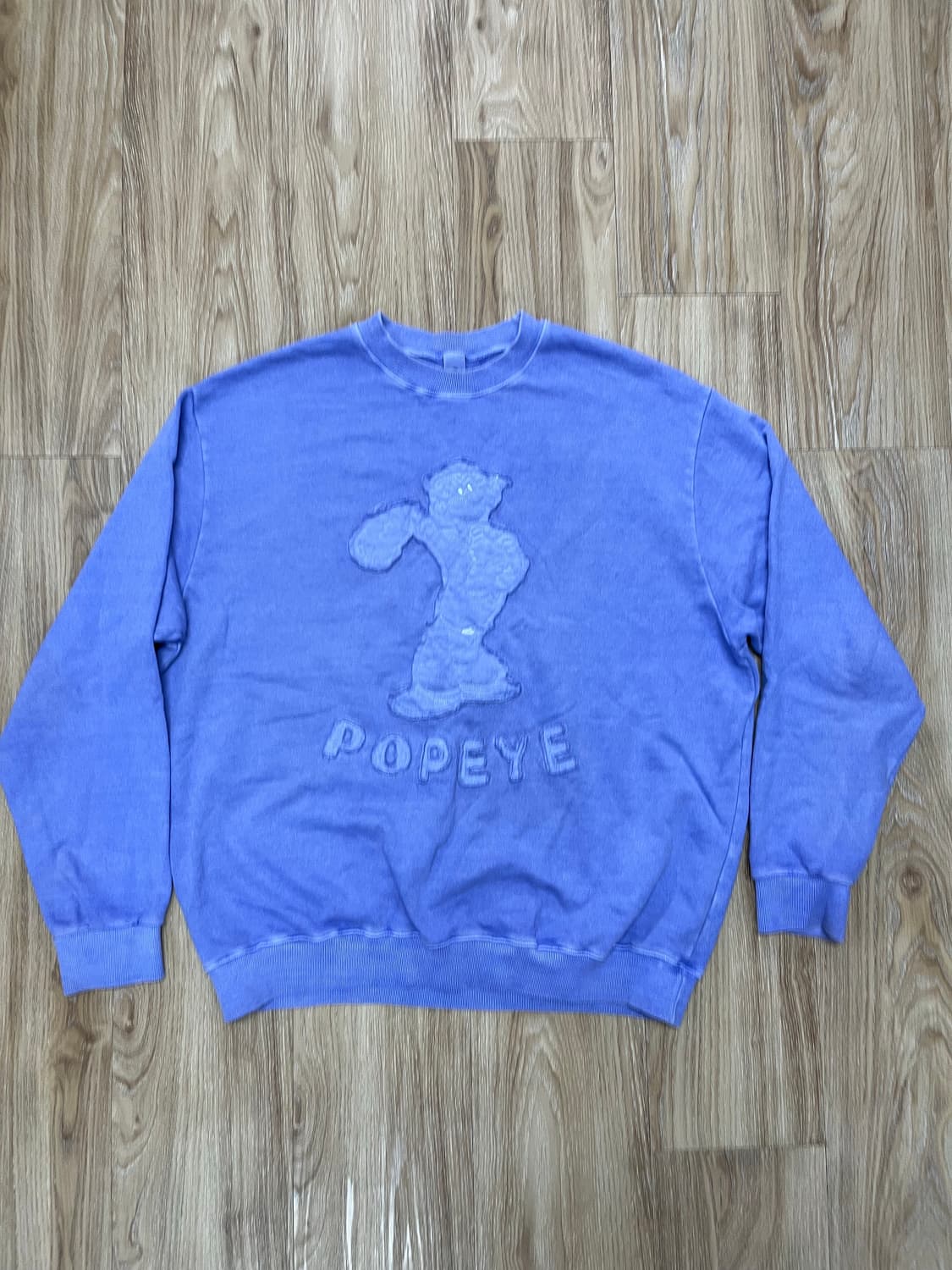 Rare 뽀빠이 피그먼트 맨투맨 상품이미지1