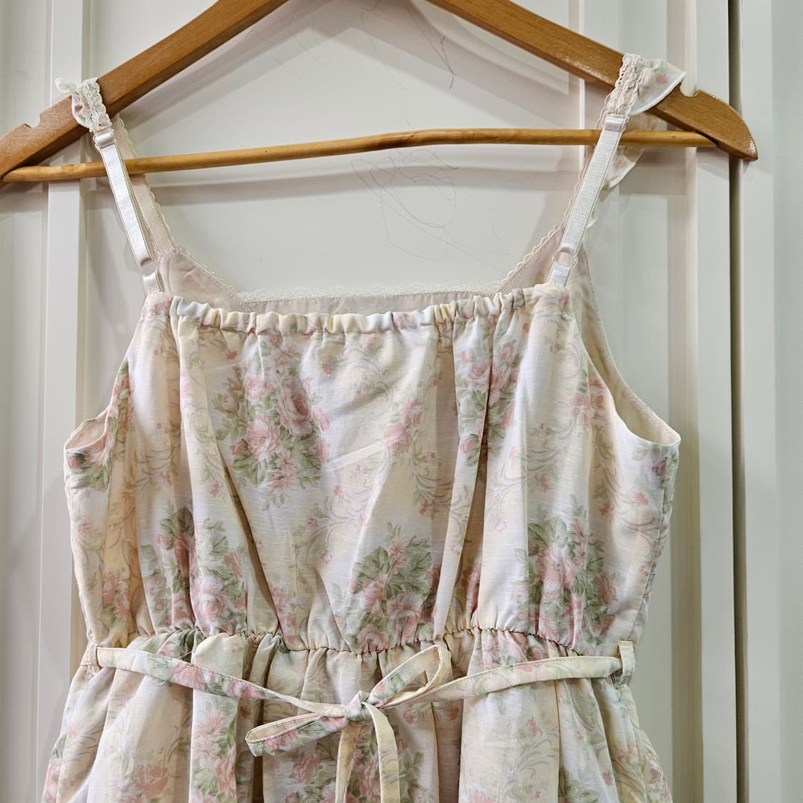 엑시즈팜(axes femme) 플라워 레이스 쉬폰 롱 원피스 상품이미지7