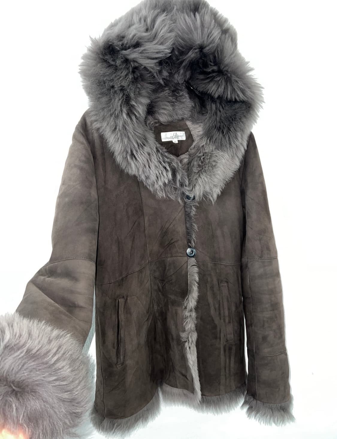 Sheep Skin Long Mustang Grey 상품이미지6
