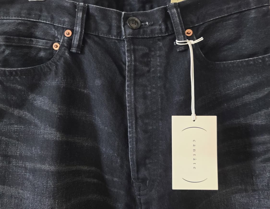 [30] 26SS 칸타타 CANTATE 칸타테 데님 스트레이트 고스트블랙 상품이미지5