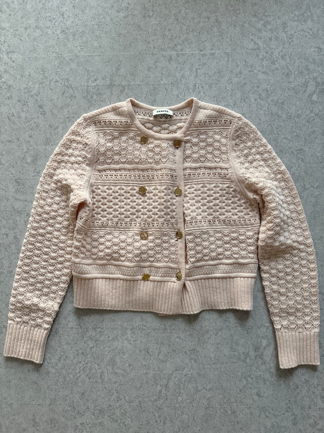 산드로 크로셰 니트 가디건 1 상품이미지1