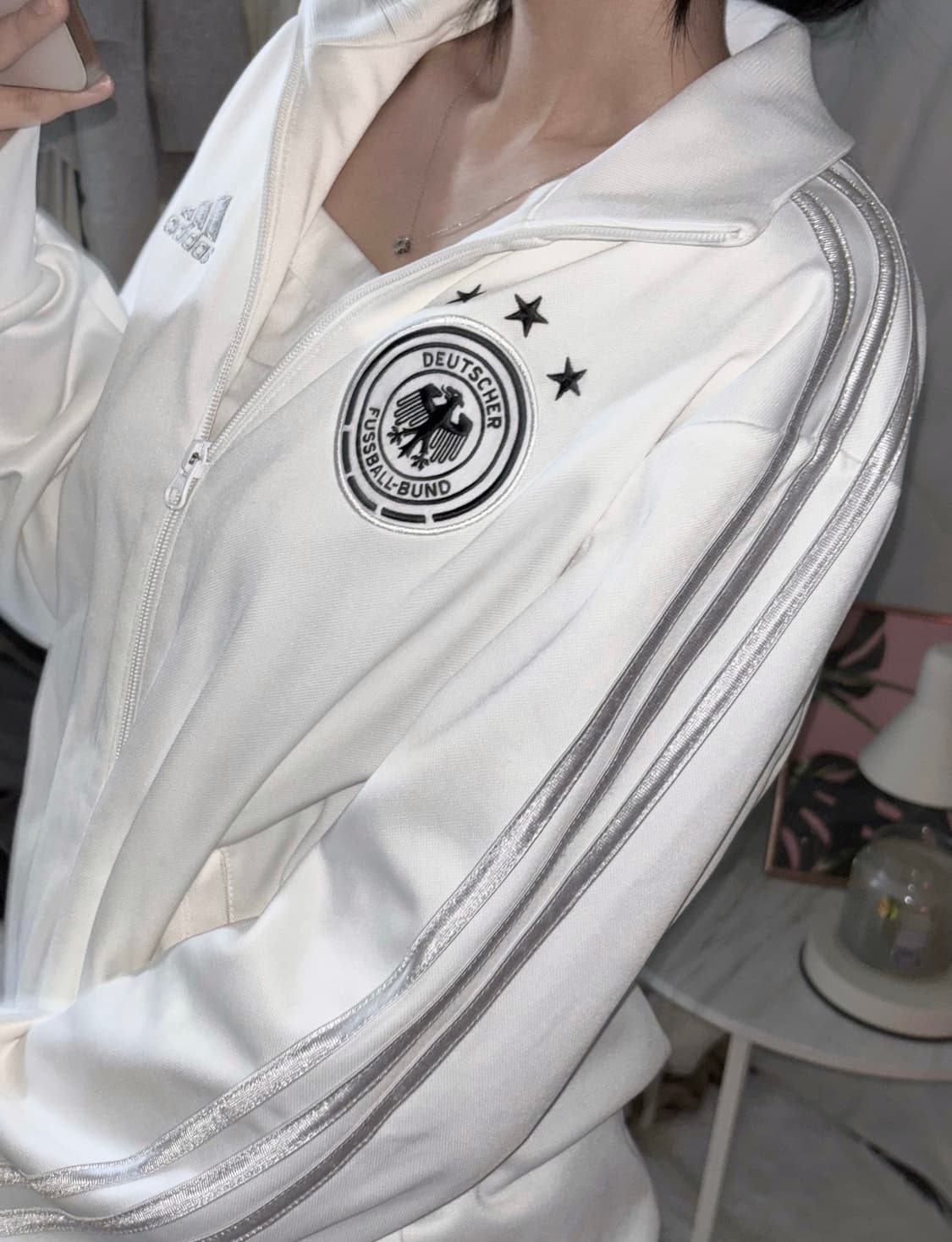 🐰아디다스 독일 흰실 대대장 희귀매물 트랙탑 져지 집업🪽🤍 상품이미지3