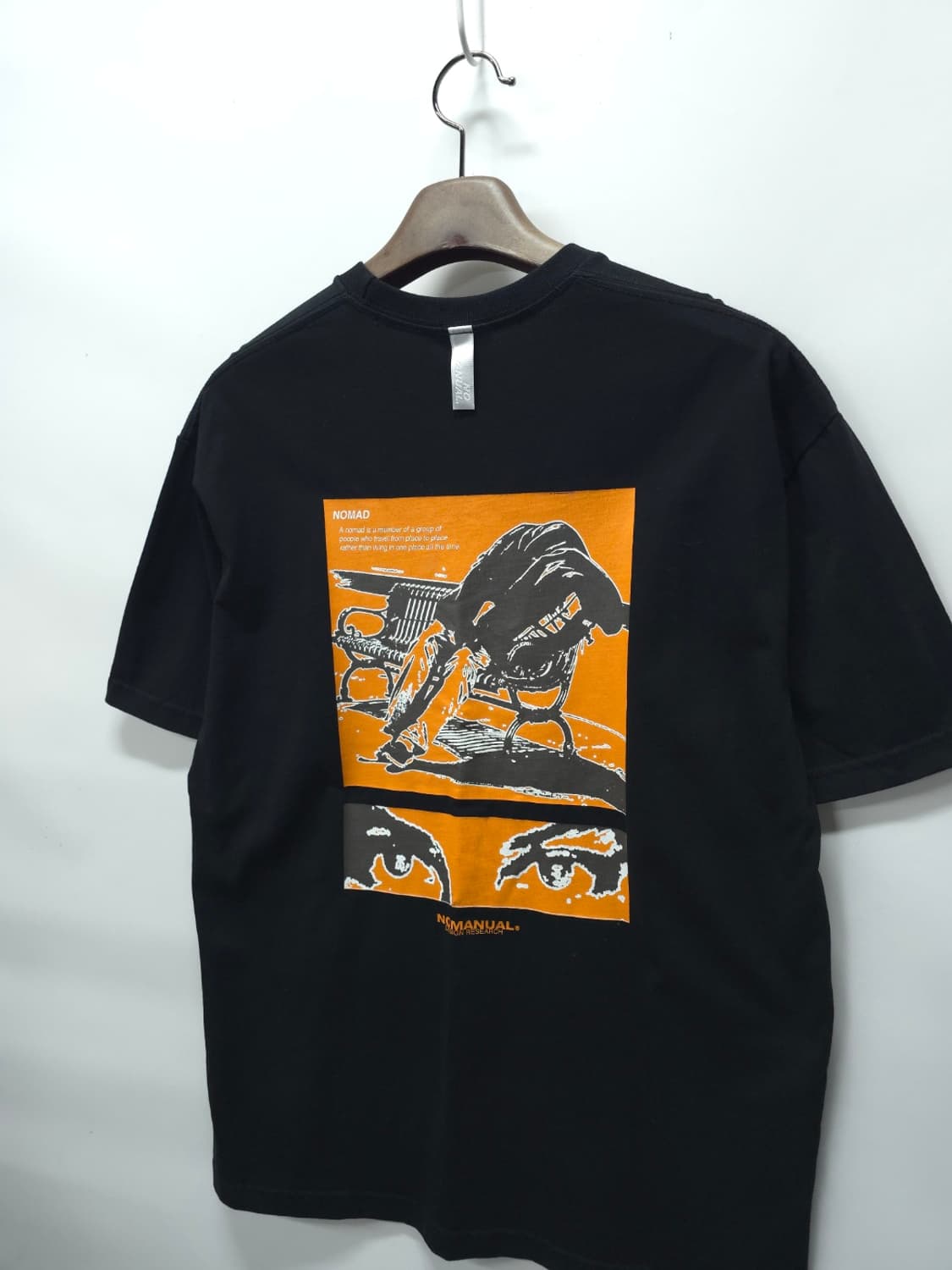 노매뉴얼 NOMAD 그래픽 자수 로고 반팔 티셔츠 블랙 (L) 상품이미지8