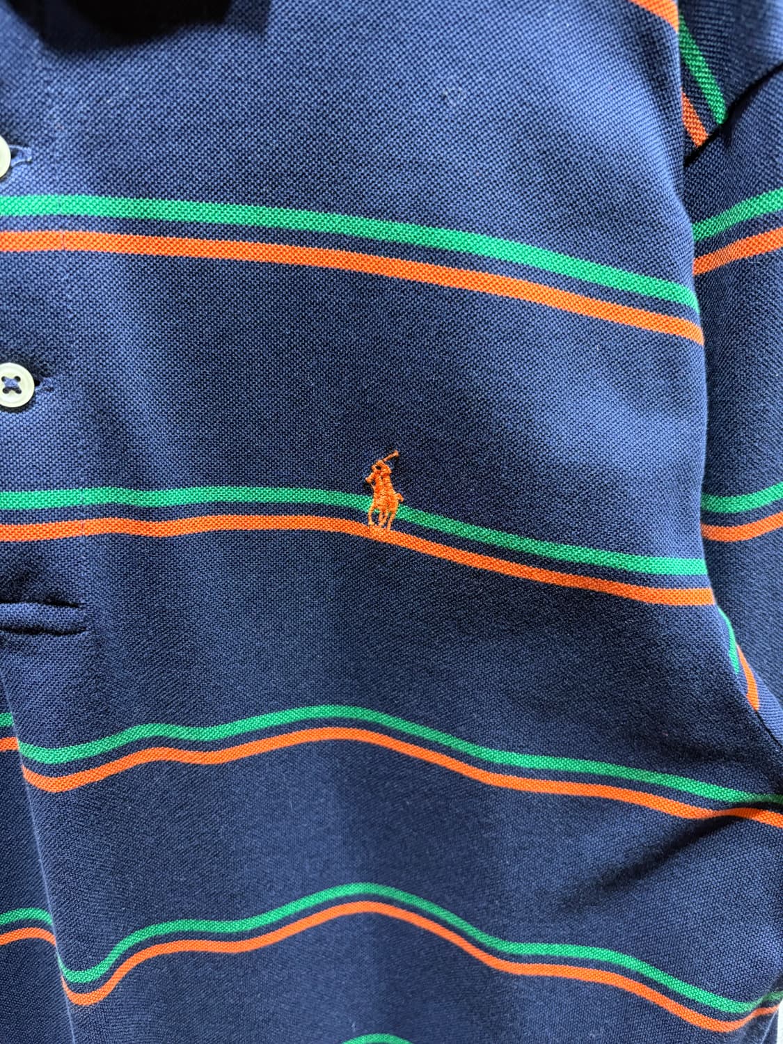 M 폴로랄프로렌 스트라이프 배색 카라 롱슬리브 상품이미지4