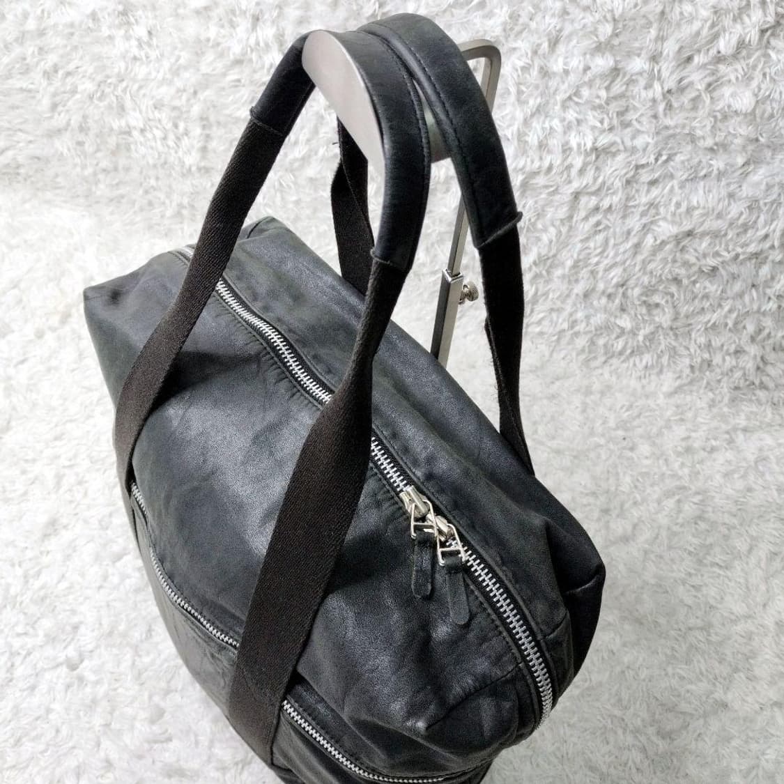 요지 야마모토 소가죽 투웨이 보스톤백 상품이미지7